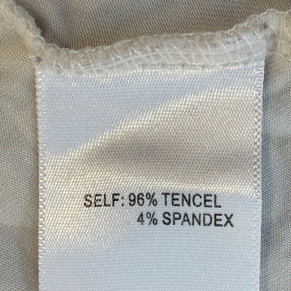 MODERN WORKS White Sleeveless Button Down Shirt/size L - Picture 5 of 6